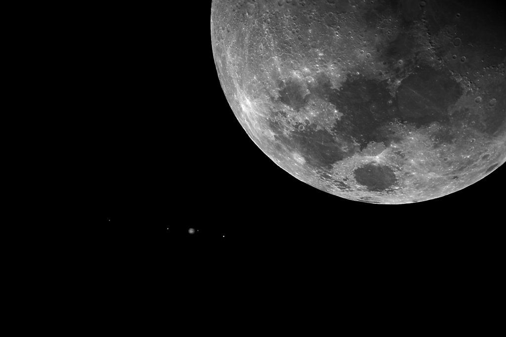 Moon and Jupiter