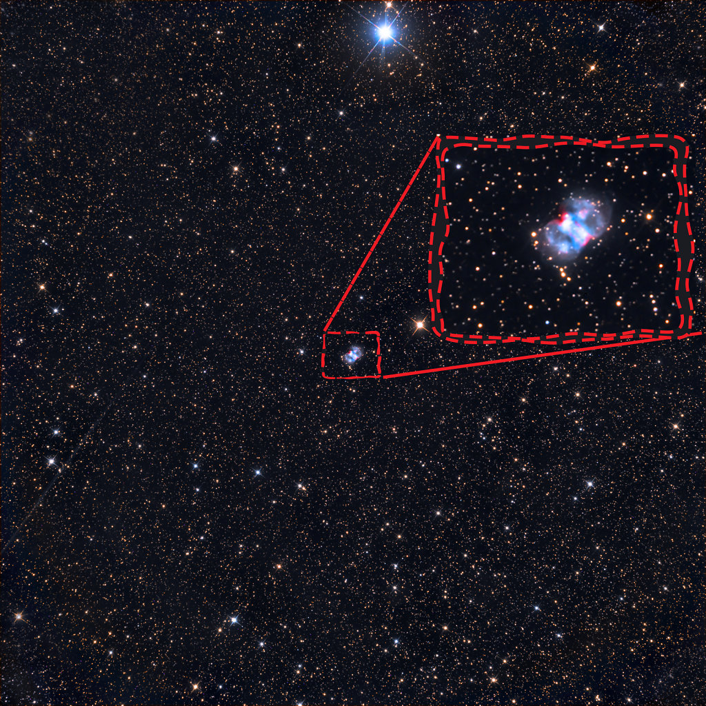 Little Dumbbell nebula, M76